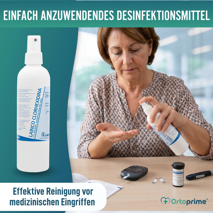 Chlorhexidin 2% Antiseptisches Spray | Wässrige Lösung 250ml