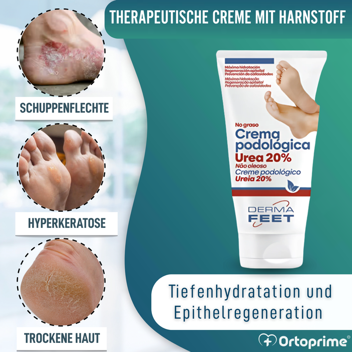 Reparaturcreme für Trockene Füße | Urea 20% Konzentration