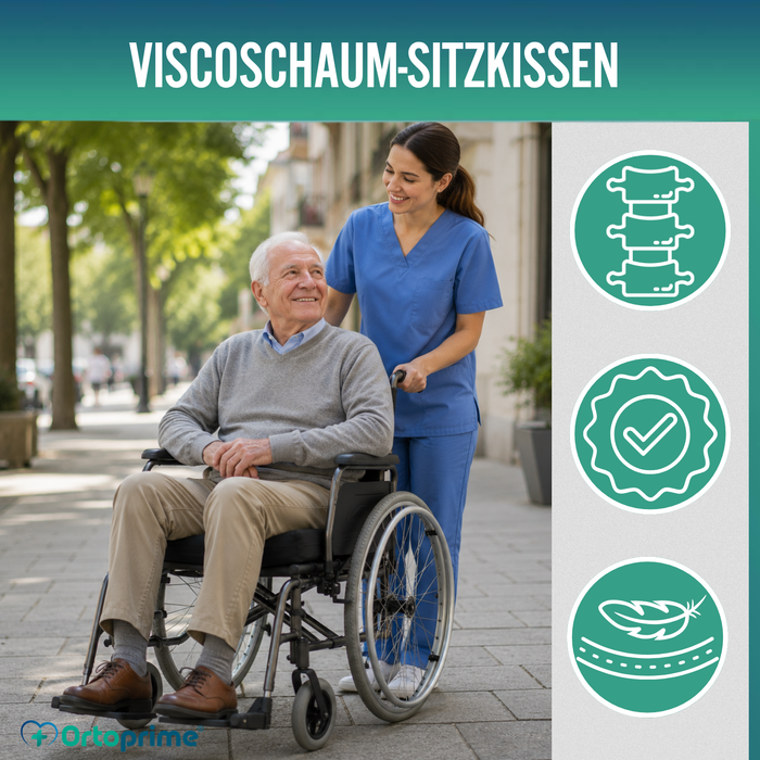 Antidekubitus-Sitzkissen Viscoelastisch 80kg/m3