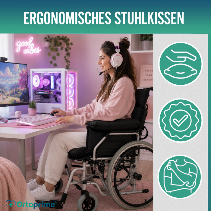 Antidekubitus-Schutzkissen für Rollstühle und Relaxsessel