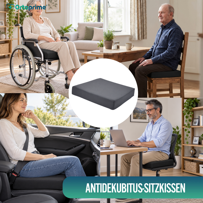 Viskoelastisches Anti-Dekubitus-Kissen + HR-Komfortschaum