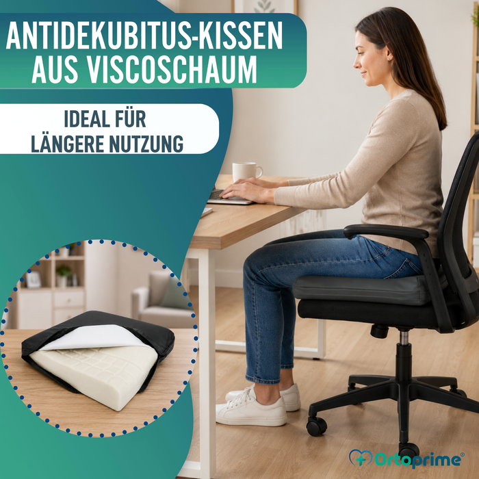 Antidekubitus-Sitzkissen Viscoelastisch 80kg/m3