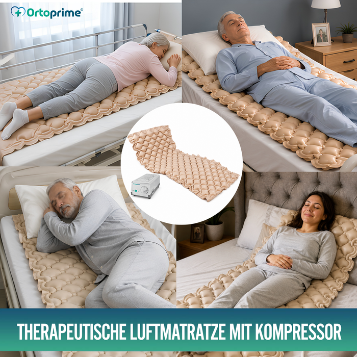 Antidekubitusmatratze mit Kompressor und Luftwechselzellen