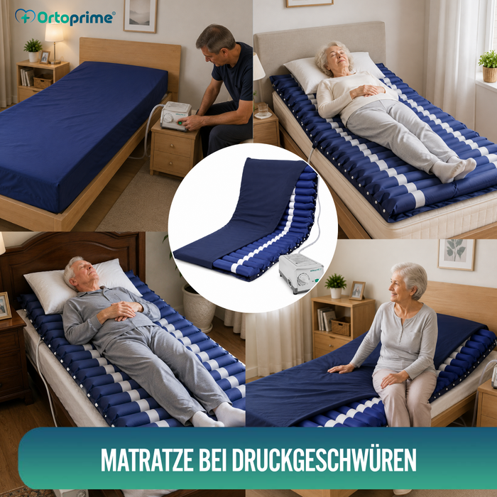 Matratze mit MAXIPLUS-Kompressor gegen Dekubitus