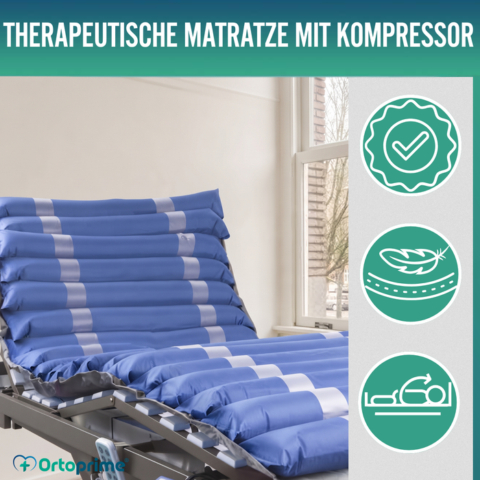 Antidekubitusmatratze mit austauschbaren Zellen und Kompressor