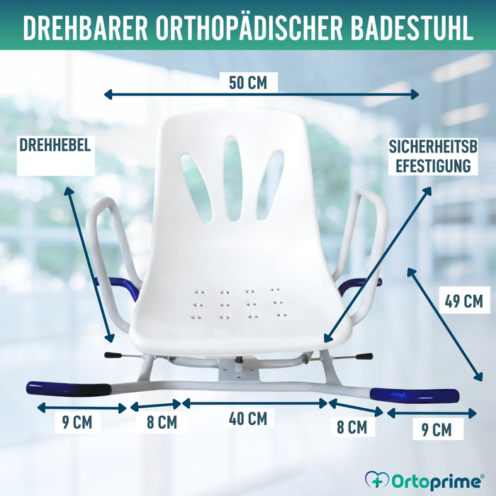 360º Drehbarer Komfort-Badewannensitz