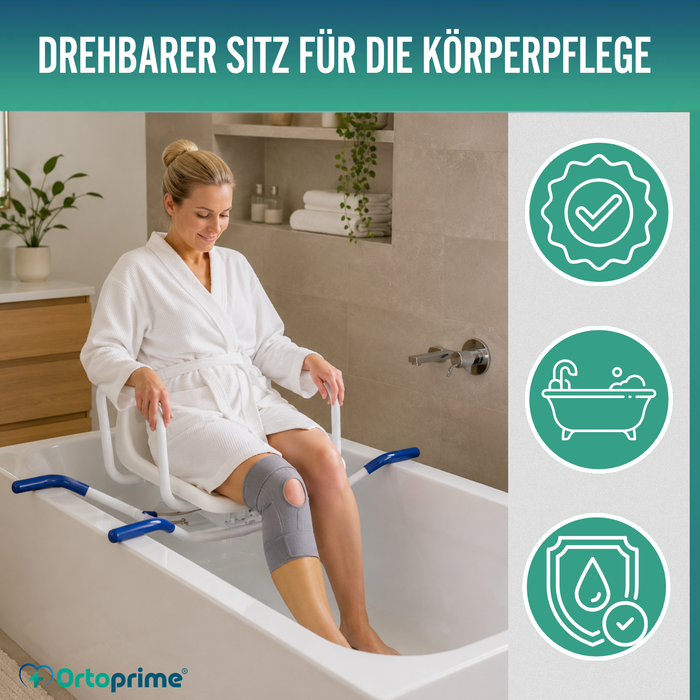 360º Drehbarer Komfort-Badewannensitz