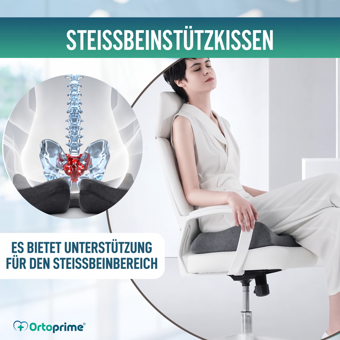 Orthopädisches Rutschfestes Sitzkissen für das Steißbein | Ergonomisch