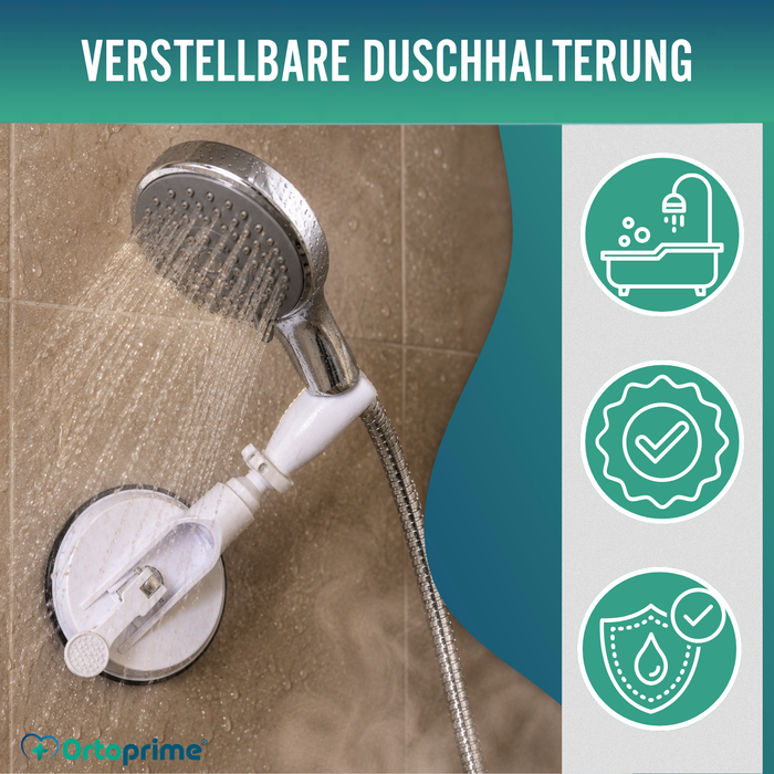 Duschhalter mit Saugnapf und Hebel | Universalhalter