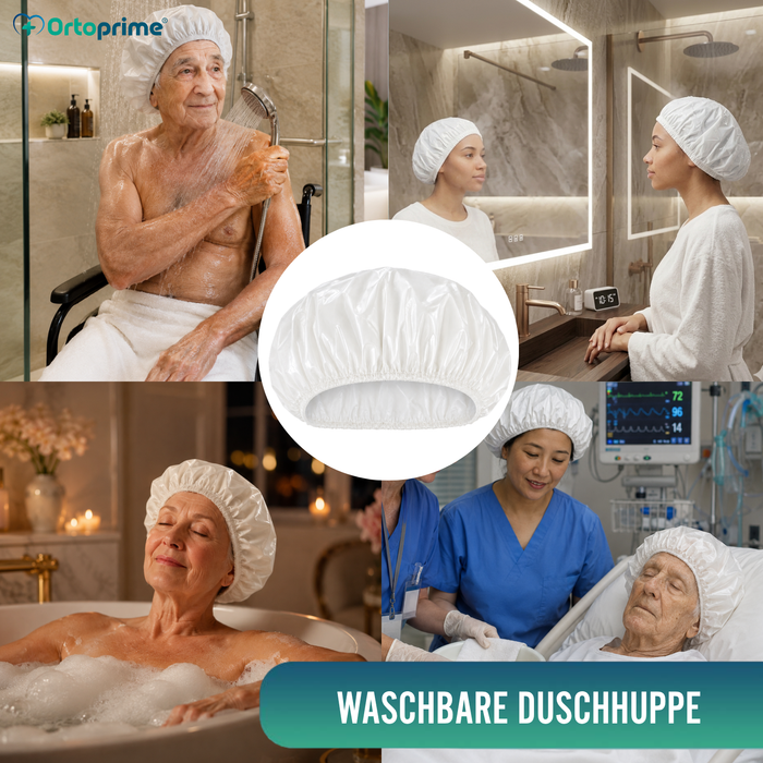 Wiederverwendbare Duschhaube Waschbar Atmungsaktiv | Einheitsgröße