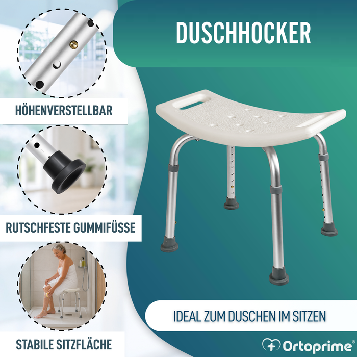 Rutschfester Duschhocker