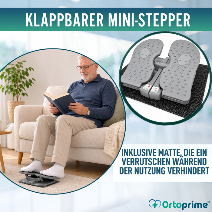 Klappbarer Mini Stepper für Senioren | Bewegungstrainer
