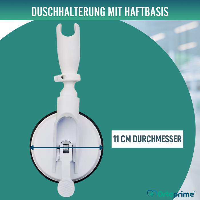 Duschhalter mit Saugnapf und Hebel | Universalhalter