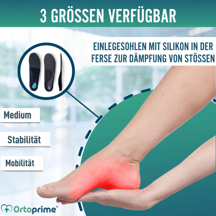 Orthopädische Einlagen bei Plantarfasziitis | 3 Größen
