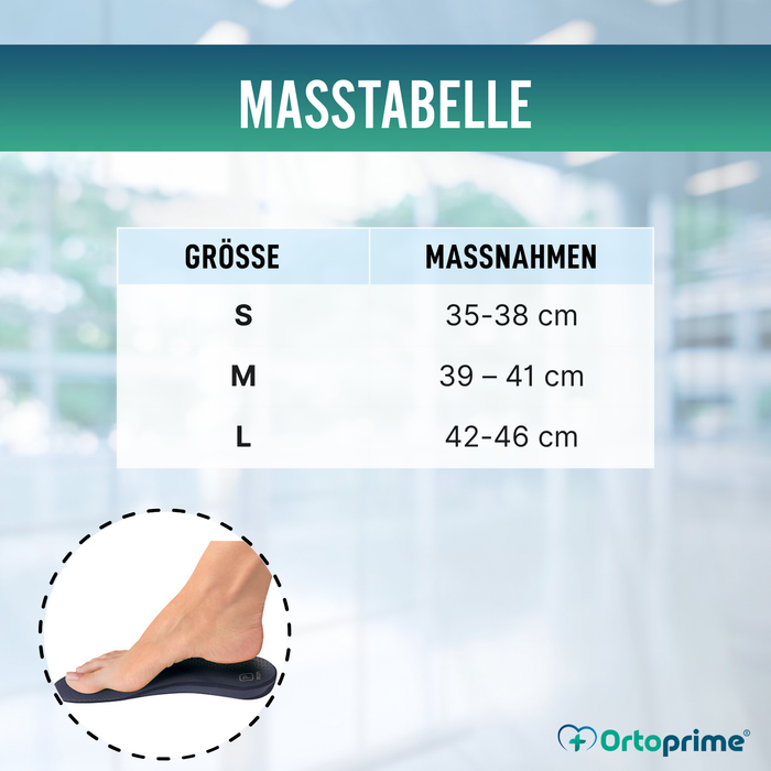 Orthopädische Einlagen bei Plantarfasziitis | 3 Größen