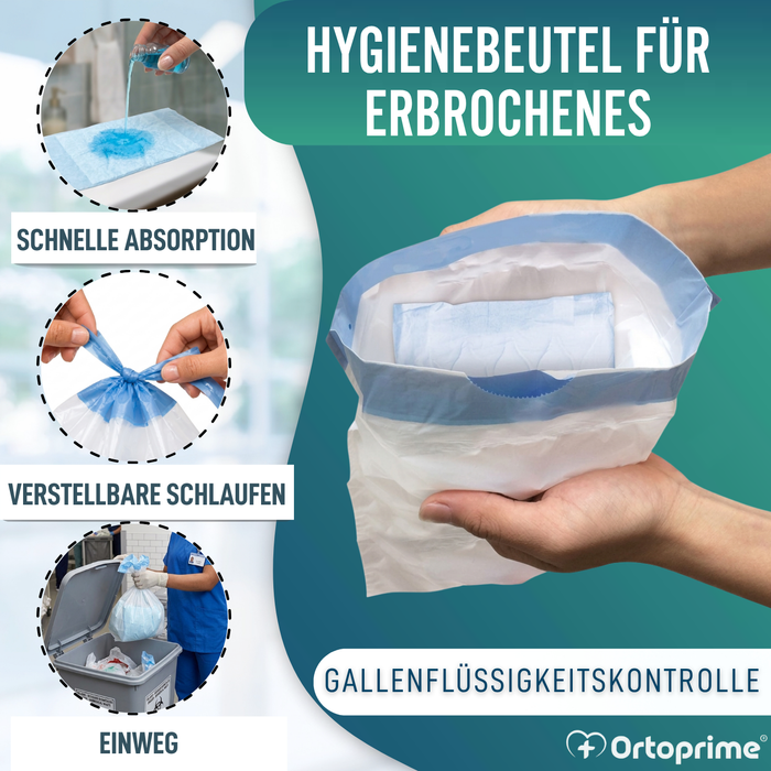 Einweg-Hygienebeutel für Erbrochenes | 20 Stück Pack