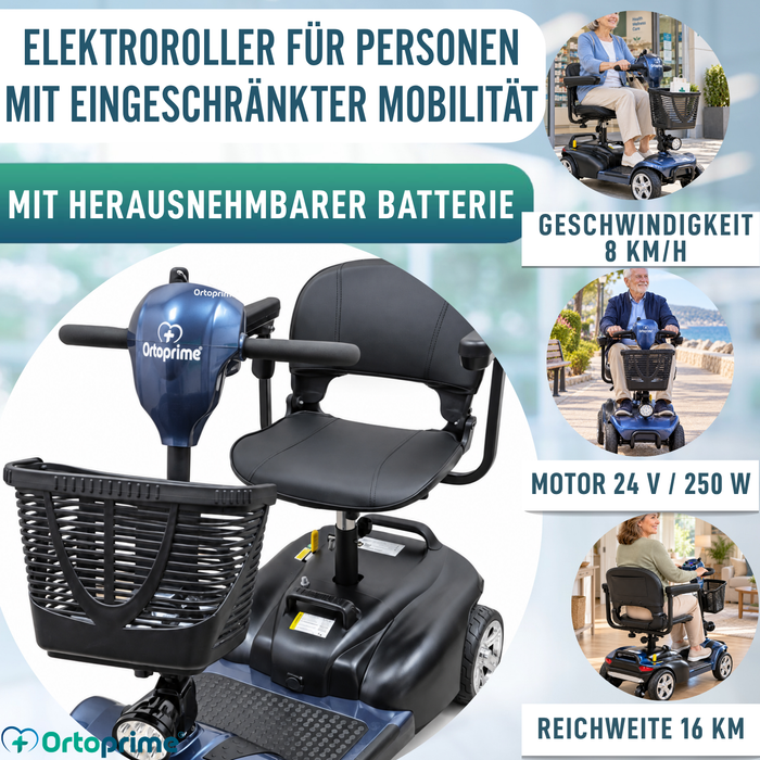Zerlegbares Elektromobil 4 Räder | Entnehmbarer Akk
