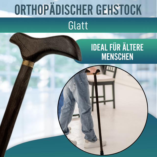 Eleganter Gehstock aus Wengé-Holz | Derby-Griff