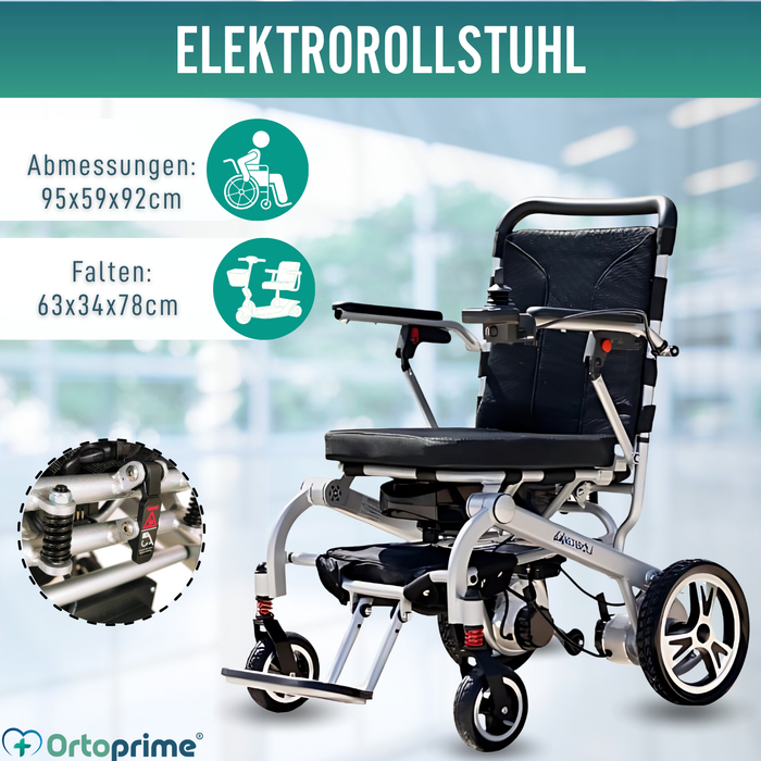 Ultraleichter Kompakter Elektro-Rollstuhl mit Lithium-Akku