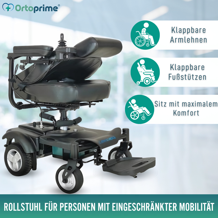 Elektrischer Rollstuhl Demontierbar mit Digitalem Joystick