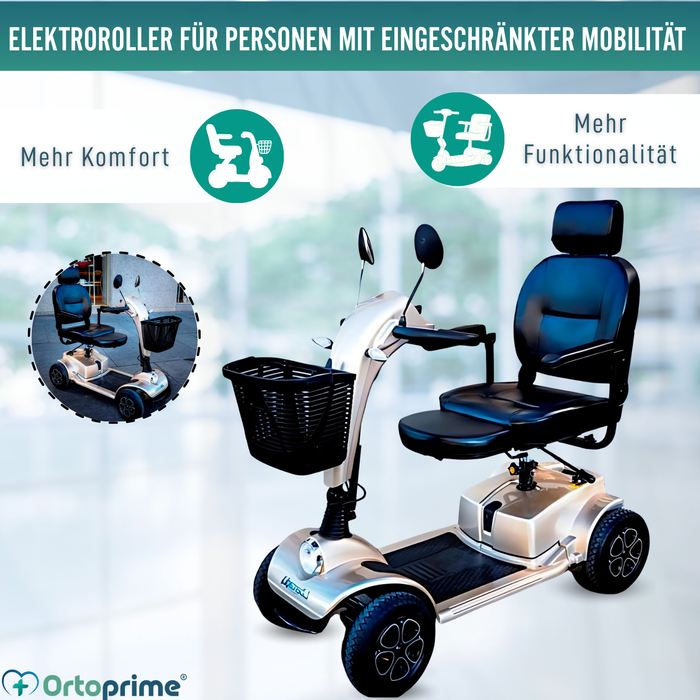 Hochwertiger Elektroroller für Erwachsene | 4 Räder