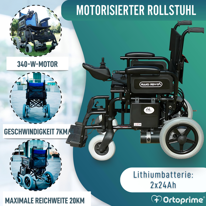 Elektrorollstuhl für eingeschränkte Mobilität | Vollgummireifen