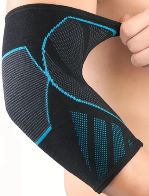Shock Doctor Kompression Strick Ellenbogen Arm Mit Gel Stütze - Schwarz