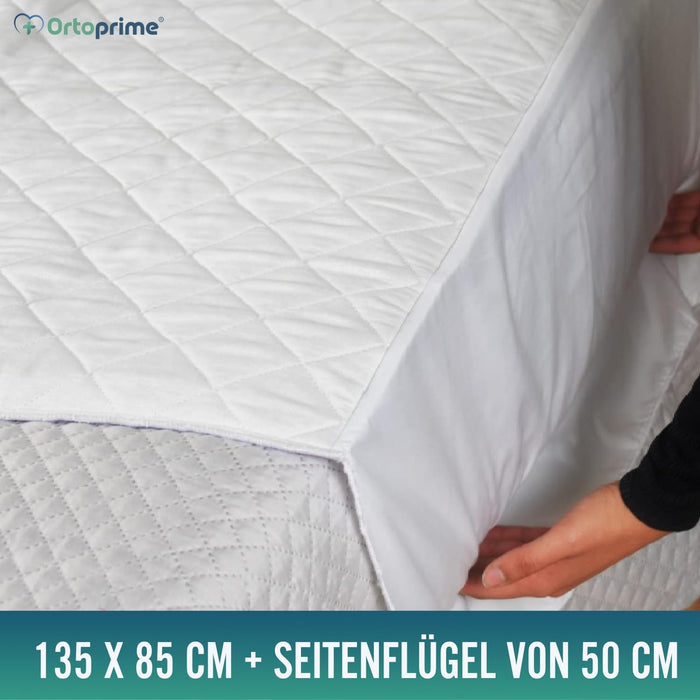 Wiederverwendbare Saugfähige Matratzenauflage für Bett 135 cm 4,65 Liter/m2