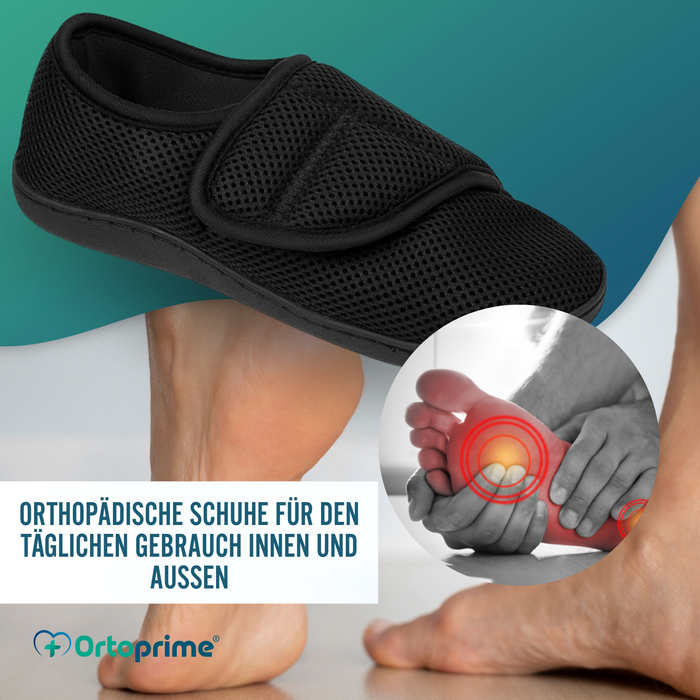 Orthopädische Schuhe für Damen Herren bei Geschwollenen Füßen Atmungsaktiv