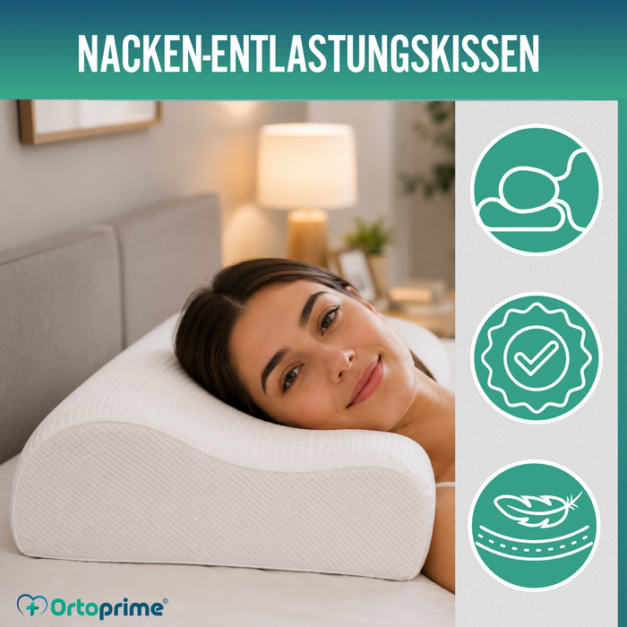 Viskoelastisches Nackenkissen | Effektive Unterstützung