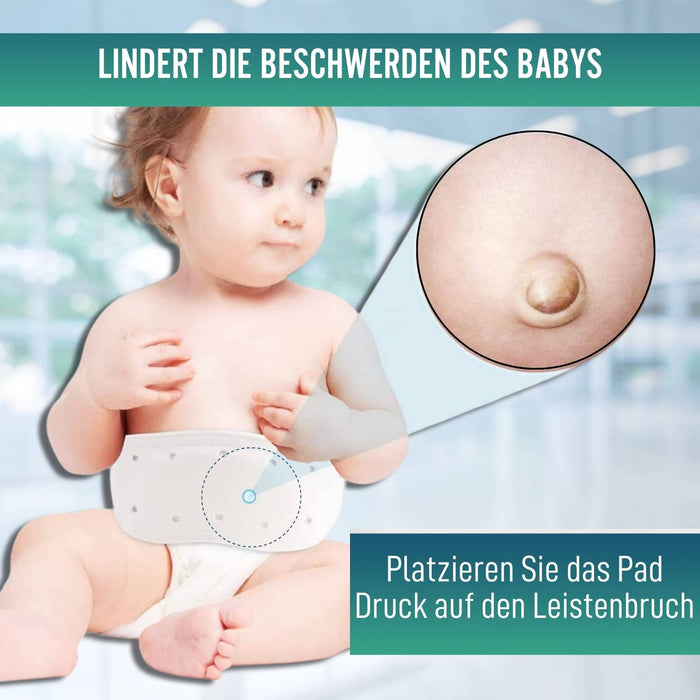 Nabelbruchgürtel für Babys mit 3 Polstern