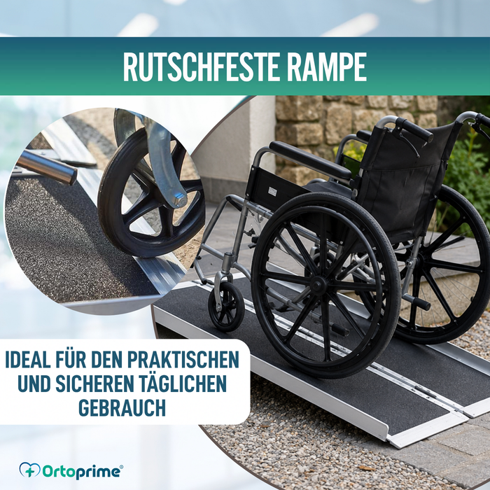 Klappbare Rollstuhlrampe Tragbare Treppenrampe