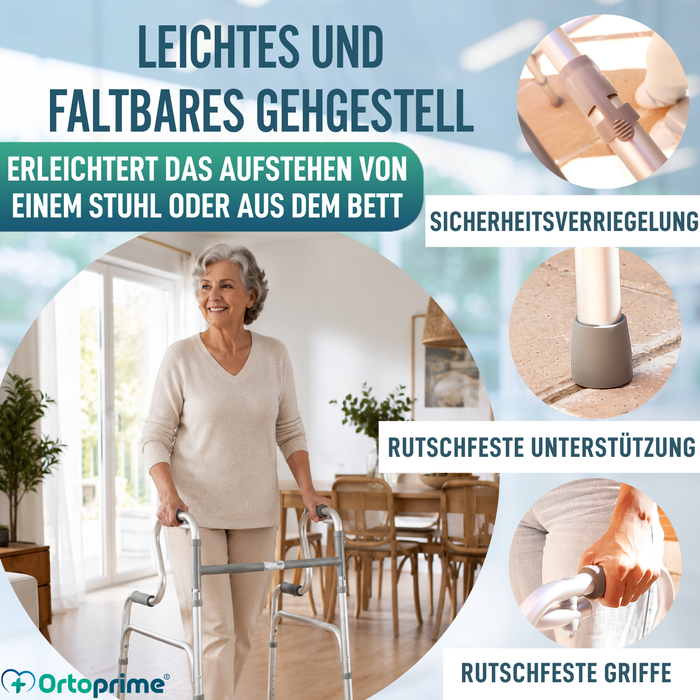Rollator für Erwachsene mit Incorporator | Faltbarer Rollator