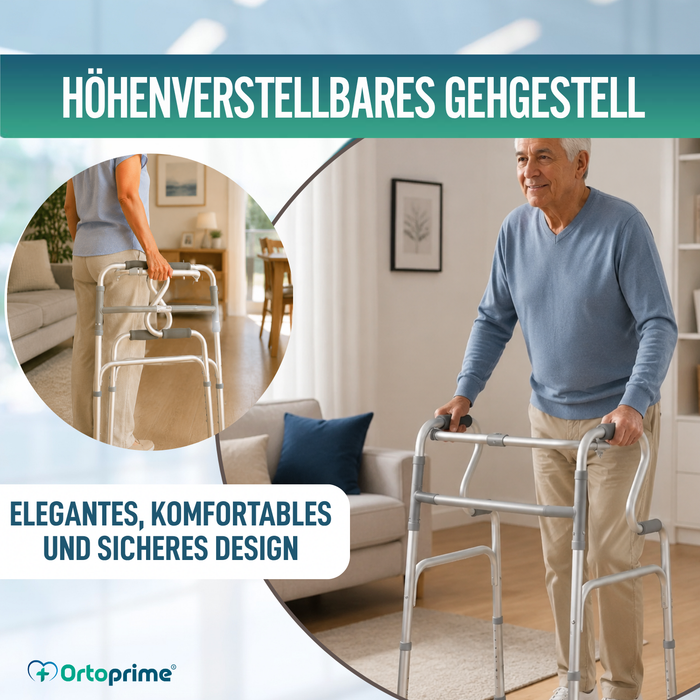 Rollator für Erwachsene mit Incorporator | Faltbarer Rollator
