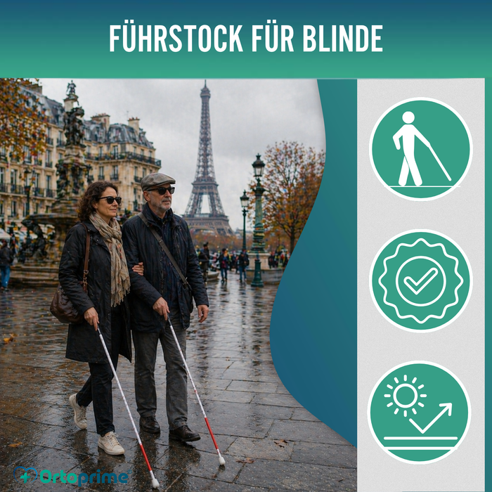 Faltbarer Blindenstock aus Aluminium