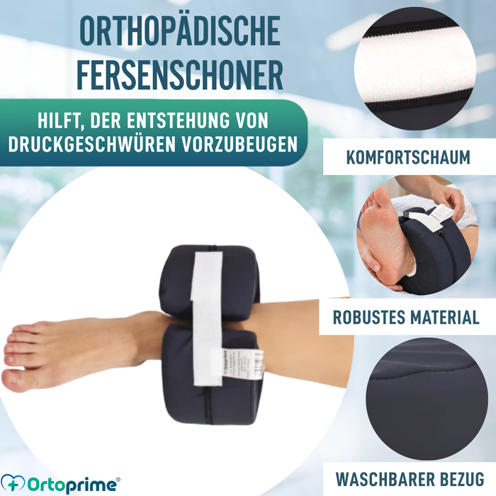Runde Antidekubitus Fersenschoner Verstellbar und Wasserdicht | Ellbogen und Füße