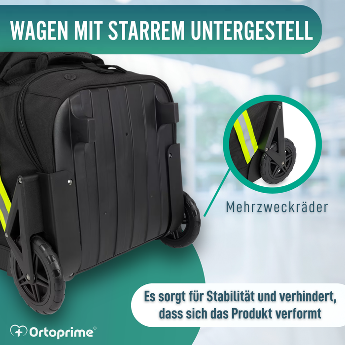 Professionelle Feuerwehr-Trolleytasche mit Rollen für PSA