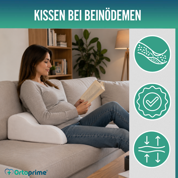 Viscoelastisches Beinkissen | Kissen mit Memory-Effekt für die Durchblutung
