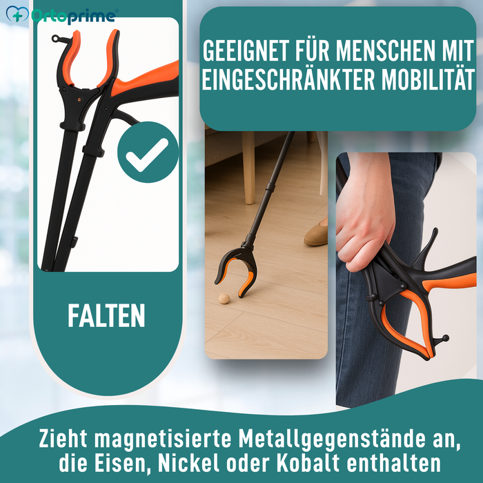 Greifer mit Magnet und LED-Licht | Faltbarer Reichweite