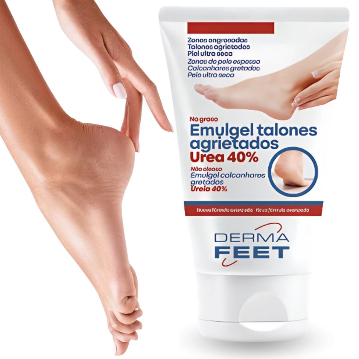 Gel für rissige Fersen | 40% Urea Konzentration — OrtoPrime.de