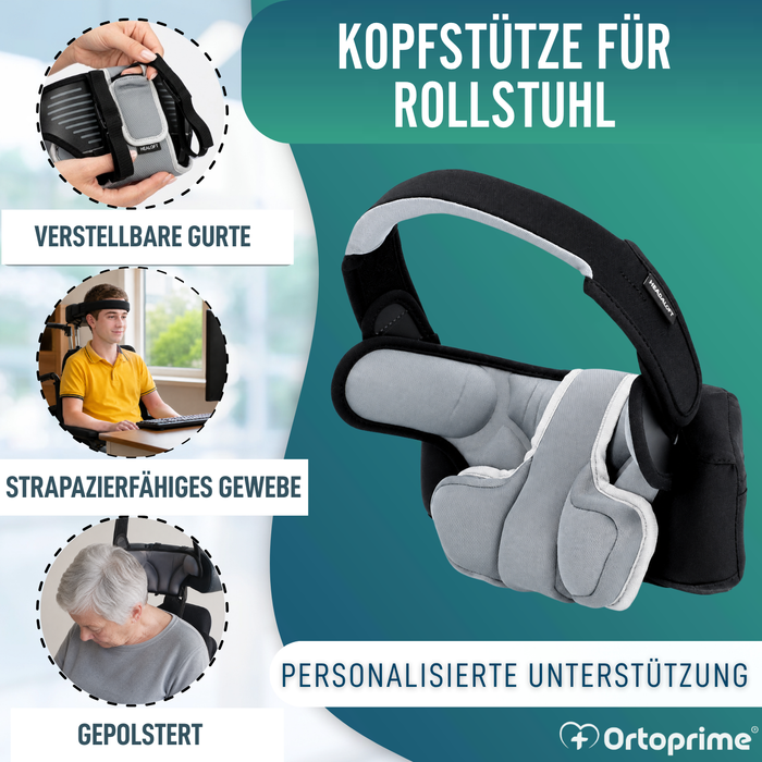 Verstellbare Kopfstütze für Rollstuhl | 2 Modelle