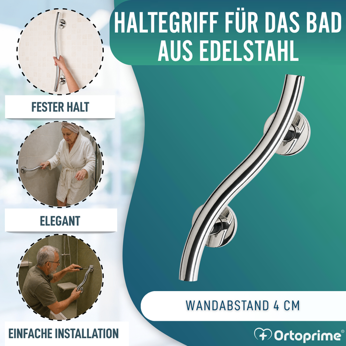 Haltegriff für Bad aus Edelstahl | 35 cm
