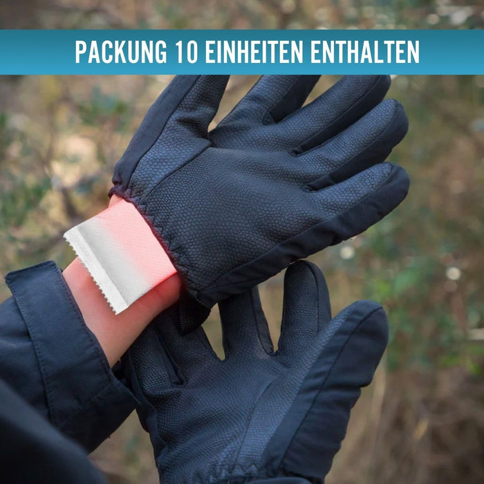 Thermische Handwärmepflaster | Packung mit 10 Stück