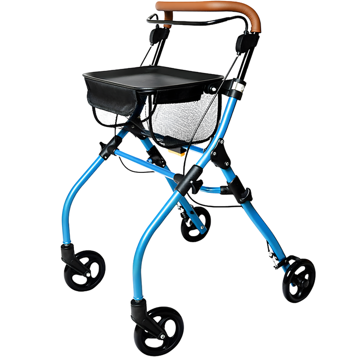 Faltbarer Indoor-Rollator mit Ablagetablett