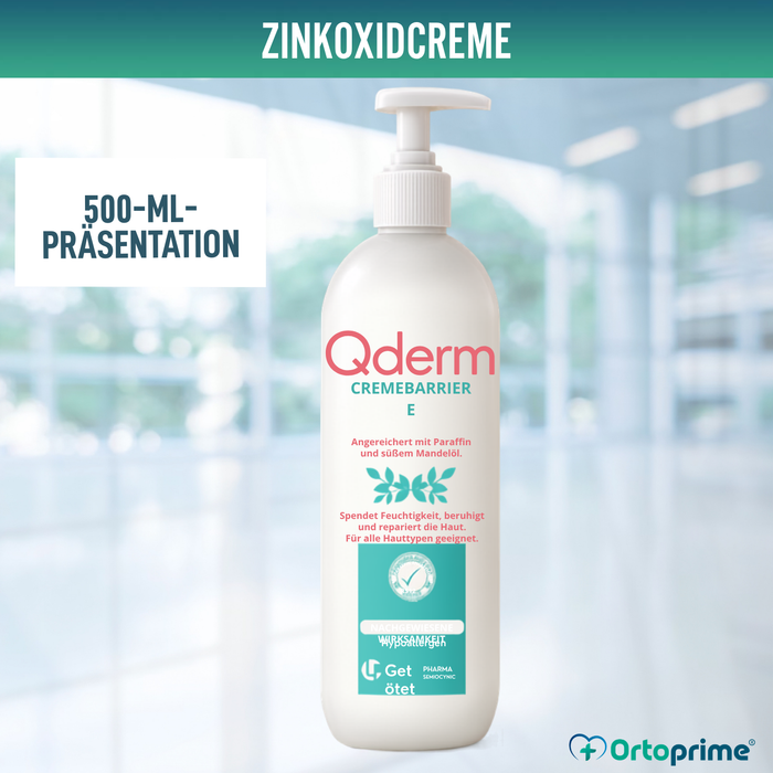 Barrierecreme mit Zinkoxid für gereizte Haut | Dosierflasche 500 ml