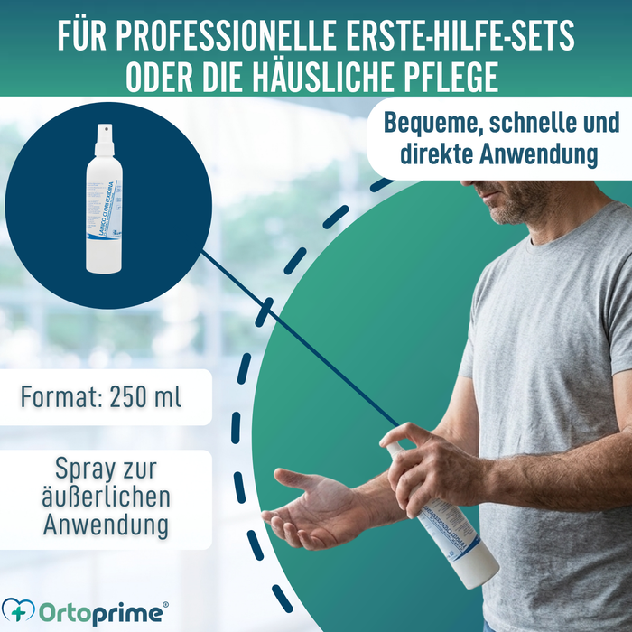 Chlorhexidin 2% Antiseptisches Spray | Wässrige Lösung 250ml