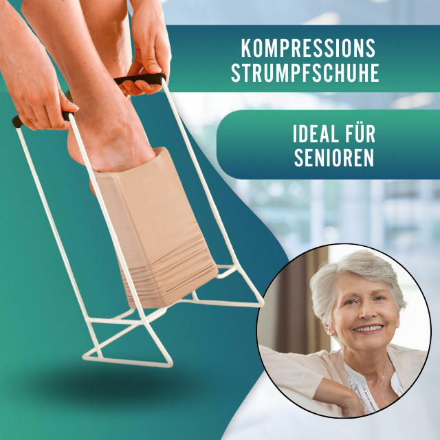 Strumpfanzieher und Kompressionsstrümpfe | Hilfsmittel zum Ankleiden