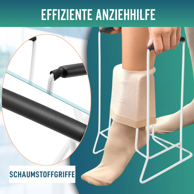 Strumpfanzieher und Kompressionsstrümpfe | Hilfsmittel zum Ankleiden