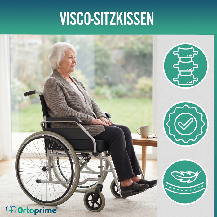 Viskoelastisches Anti-Dekubitus-Kissen + HR-Komfortschaum