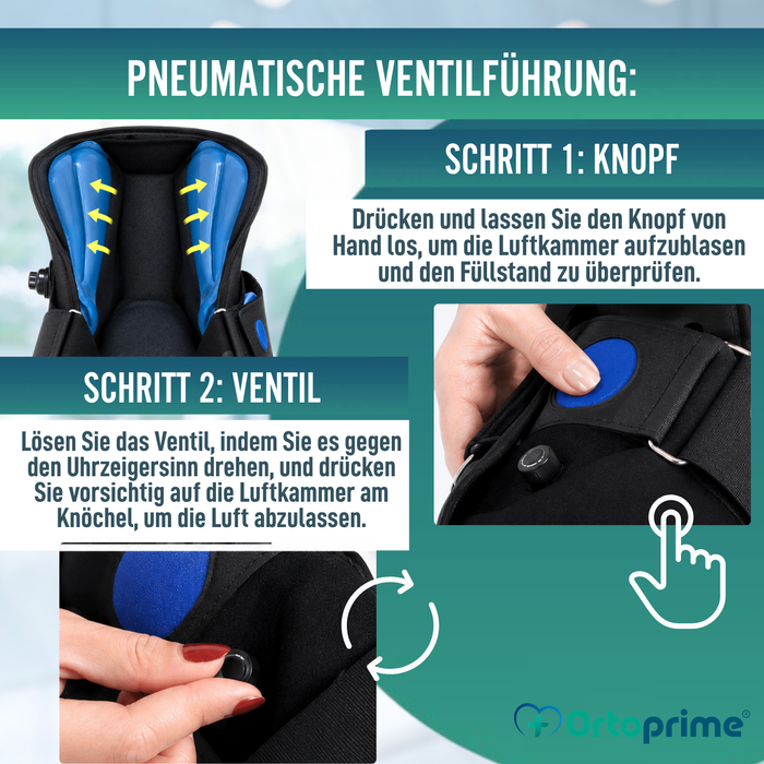 Langer Walker-Stiefel mit Luftkammer | Orthopädisch